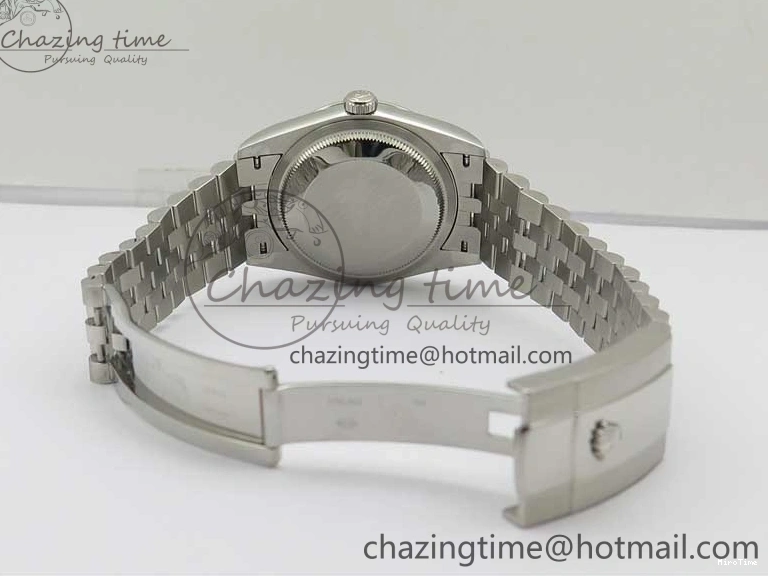 MiroTime 1221 Compact DateJust 36 SS 126234 BP Maker 1:1 Best Edition Fluted Bezel Gray Roman Dial on Jubilee Bracelet 2527